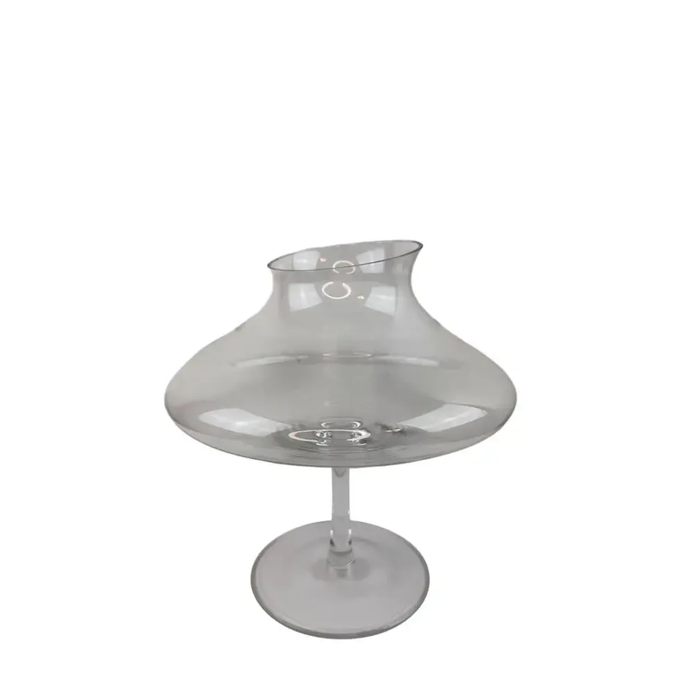 LARGE Clear Wine Decanter Lead-Free Crystal Glass Casual Drinking Hand Blown